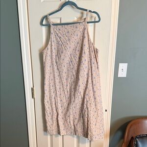 Ann Taylor Factory Cream and Blue Mini Dress